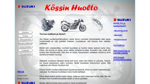 Kössin huolto